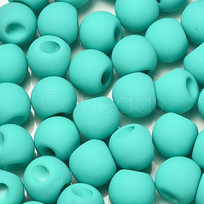 Rubberized Acrylic Beads OACR-G012-05C-1