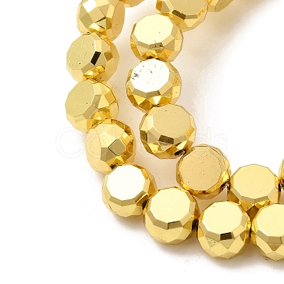 Electroplate Glass Beads Strands EGLA-F166-04B-1