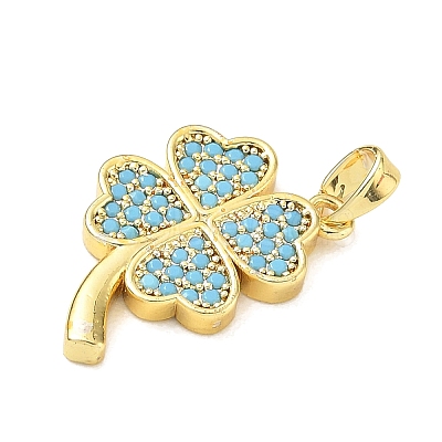 Brass Rhinestone Pendants RB-CBACCCF-02G-1