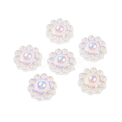 UV Plating Acrylic Cabochons OACR-H121-01E-1