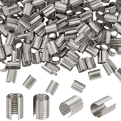 200Pcs Iron Folding Crimp Ends IFIN-GA0001-50C-1