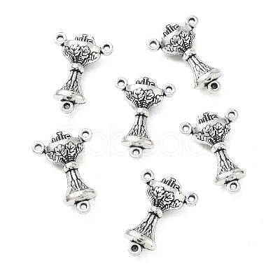 Tibetan Style Zinc Alloy Lantern Chandelier Component Links TIBEP-R334-166AS-RS-1