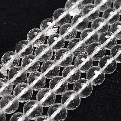 Natural Crystal Beads Strands G-G736-05-6mm-1