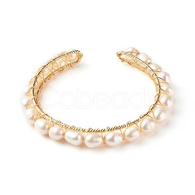 Brass Cuff Bangles X-BJEW-JB06615-1