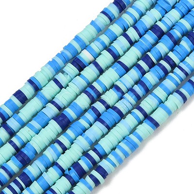 Handmade Polymer Clay Beads Strands PY-CBA18ED-02F-1
