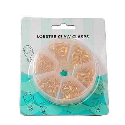 Alloy Lobster Claw Clasps and Jump Rings Set PALLOY-X0004-G-B-1