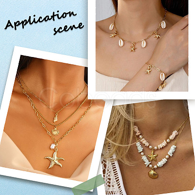 60Pcs 3 Styles Ocean Theme Alloy Pendants FIND-SC0012-44-1