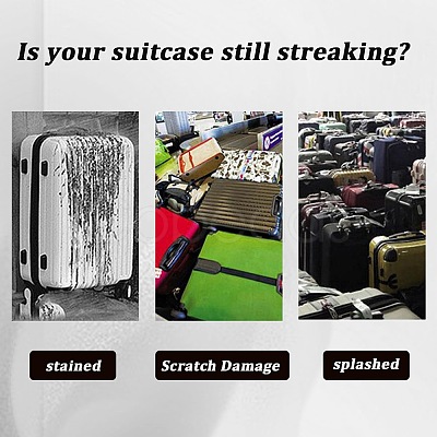 Transparent PVC Luggage Cover AJEW-WH20080-52C-1