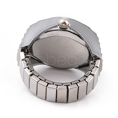 201 Stainless Steel Stretch Watchband Finger Ring Watches WACH-G018-03P-03-1