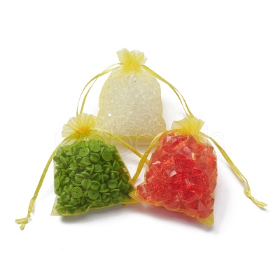 Organza Gift Bags with Drawstring OP-R016-9x12cm-16-1