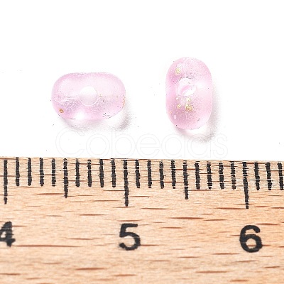 Gradient Color Transparent Frosted Acrylic Beads X-OACR-M023-06I-1