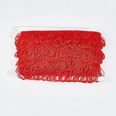 Polyester Tassel Lace Ribbon DIY-WH0308-535B-1