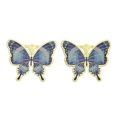 Brass Enamel Pendants KK-Z088-01LG-01-1