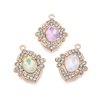 Alloy Glass Pendants PALLOY-N176-71KCG-1