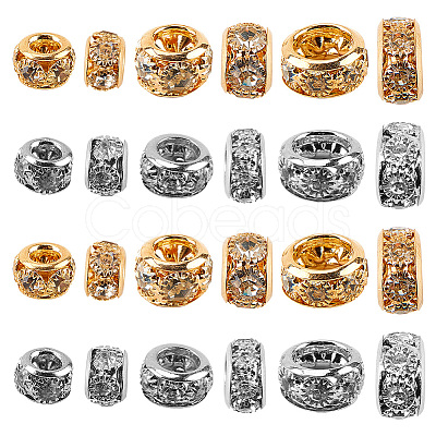60Pcs 6 Style Brass Bead FIND-GO0001-49-1
