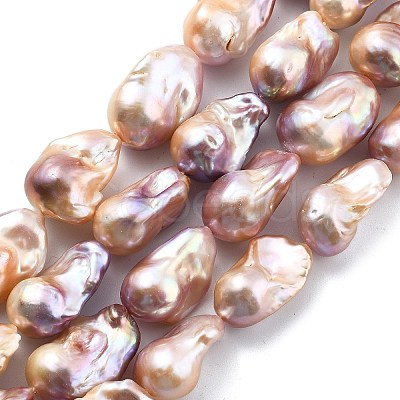 Natural Nucleated Pearl Beads Strands PEAR-B004-15M-06C-1