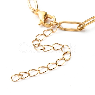 304 Stainless Steel Paperclip Chains Bracelet Making AJEW-JB01038-01-1