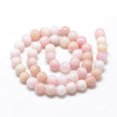 Natural Pink Opal Beads Strands G-R446-10mm-10-1