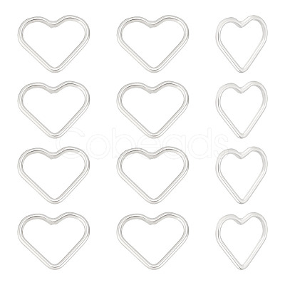 12Pcs 925 Sterling Silver Linking Rings FIND-BC0005-05-1