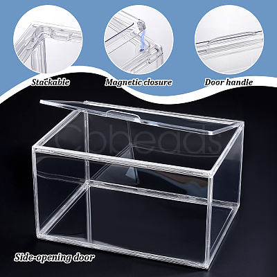2Pcs PET Plastic Action Figure Display Cases ODIS-AR0001-15-1