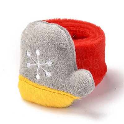 (Jewelry Parties Factory Sale)Christmas Slap Bracelets X1-BJEW-B012-03-1