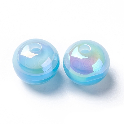 Stripe Resin Beads RESI-B014-01B-01-1