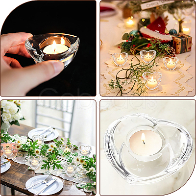 2Pcs Glass Candle Cups AJEW-SC0004-47A-1