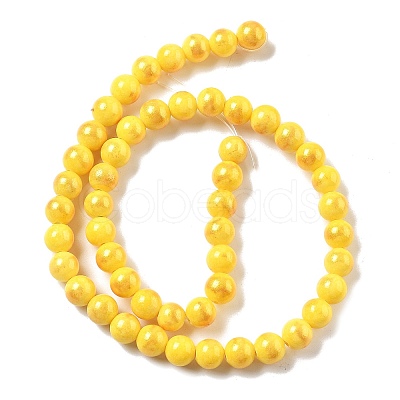 Natural Mashan Jade Beads Strands G-A255-A01-01D-1