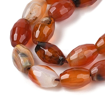 Natural Red Agate Beads Strands G-Q194-B01-01J-1