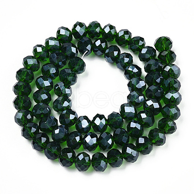 Electroplate Glass Beads Strands EGLA-A034-T6mm-A31-1