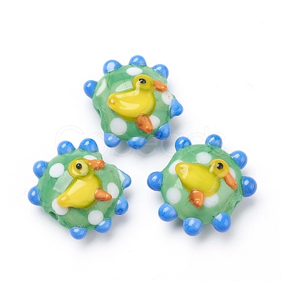 Handmade Lampwork Beads X1-LAMP-J092-01B-1