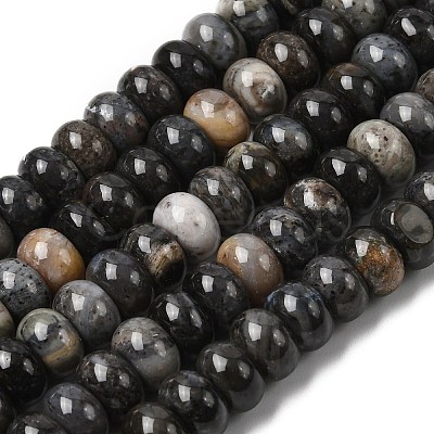 Natural Bamboo Leaf Agate Beads Strands G-A280-A07-02-1