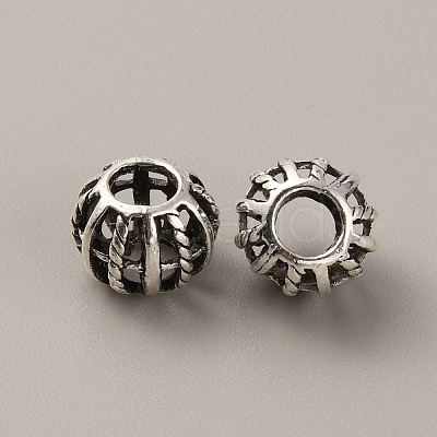 Tibetan Style Alloy European Beads FIND-TAC0002-065F-01-1