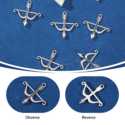 100Pcs Tibetan Style Alloy Pendants FIND-CA0010-59AS-1