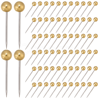 1Set 201 Stainless Steel Ball Head Pins DIY-SP0007-91G-1