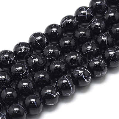 Drawbench Glass Beads Strands X-DGLA-S115-6mm-L16-1