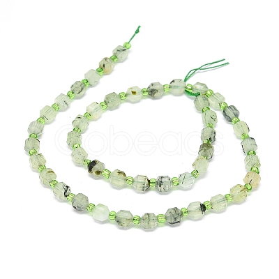 Natural Prehnite Beads Strands G-O201B-19-1