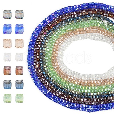 2 Strands Electroplate Glass Beads Strands EGLA-YW0001-85A-1