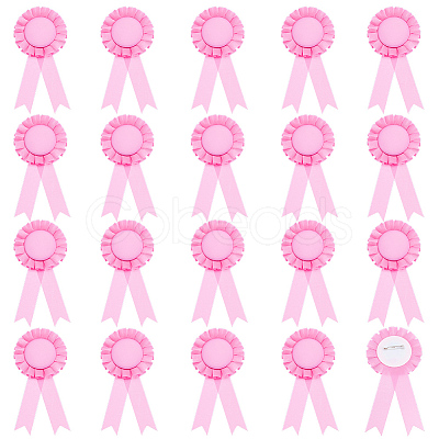 20Pcs Polyester Ribbon Brooches JEWB-CP0001-56A-1