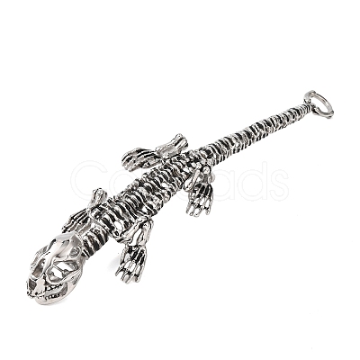 304 Stainless Steel Link Chain Bracelets for Women Men BJEW-P386-06AS-1