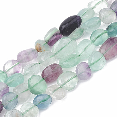 Natural Fluorite Beads Strands G-S331-8x10-007-1