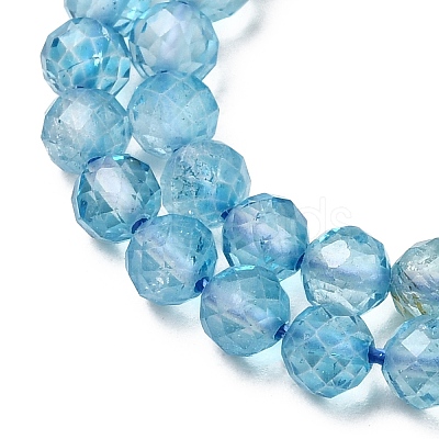Natural & Dyed Blue Topaz Beads Strands G-B088-C05-04-1