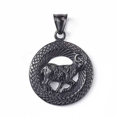 304 Stainless Steel Pendants STAS-K191-56B-1