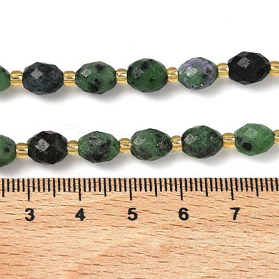 Natural Ruby in Zoisite Beads Strands G-F809-A49-01-1