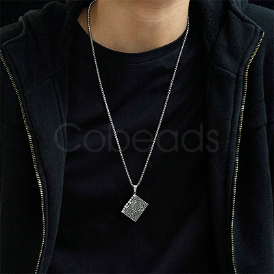 Alloy Pendant 201 Stainless Steel Chain Necklaces for Men FS-WG1D596-11-1