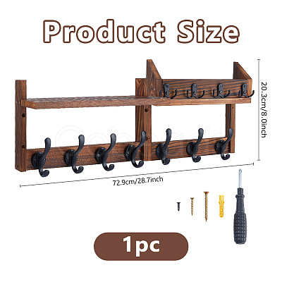 Wood Wall Hanging Holders AJEW-WH0596-654-1