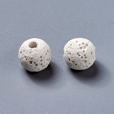 Unwaxed Natural Lava Rock Beads LS-X-G-F325-8mm-A14-1