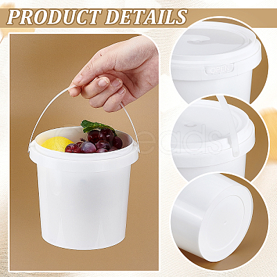 12Pcs Plastic Storage Bucket AJEW-TW0001-22A-1