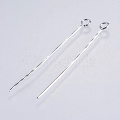 Tarnish Resistant 304 Stainless Steel Eye Pins STAS-F146-03P-40mm-1