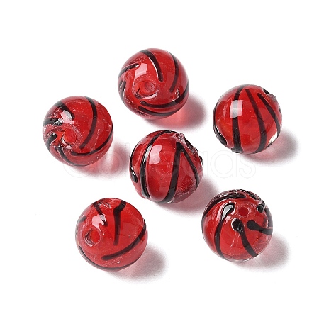 Handmade Transparent Lampwork Beads BLOW-D300-08B-1